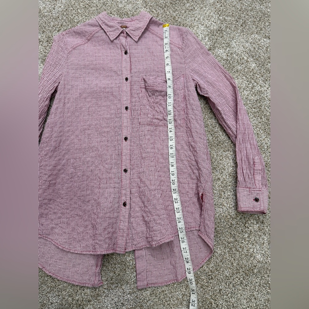 Free People No Limits Stripe Stretch
Cotton Shirt - Picture 11 of 16